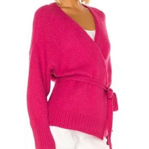 NWT 1.STATE Belted Cardigan Rapture Pink Size Small - Picture 2 of 12